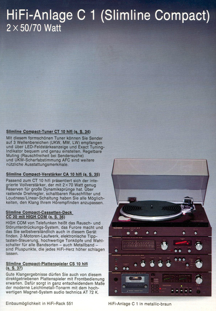 Telefunken CA CT CS 10 CC 20 Prospekt 2