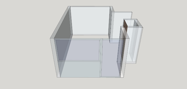 Arbeitszimmer - Grundriss In SketchUp