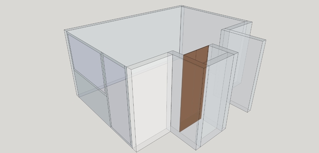 Arbeitszimmer - Grundriss In SketchUp