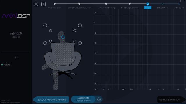 MinDSP Messen Vorgegebene Positionen 