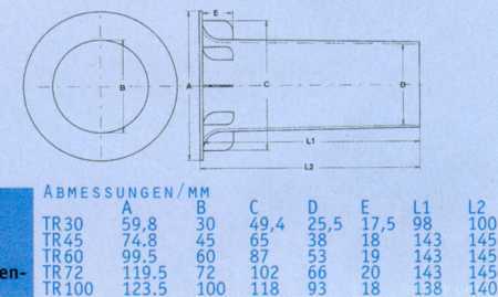 Trompetenrohr Data X