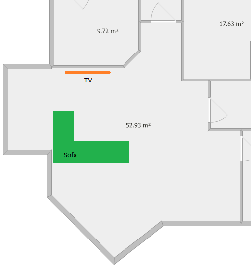 Grundriss Wohnzimmer Mit Küche