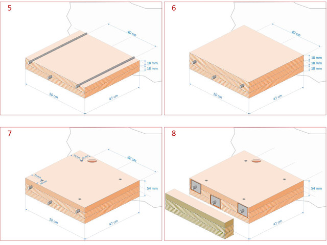 Bauplan Wandhalterung