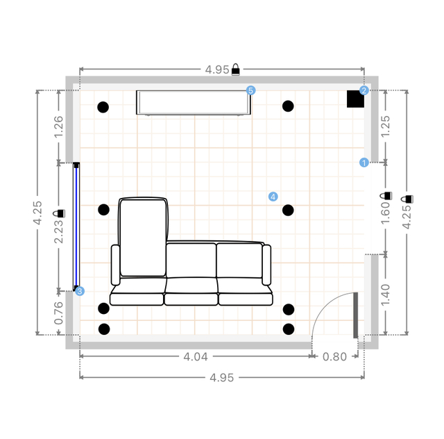 Wohnzimmer Grundriss