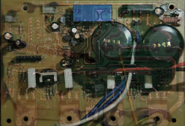 Endstufe PCB überlagert