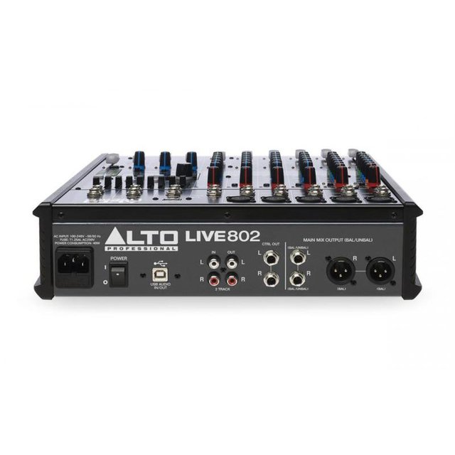 ALTO Live 802 8 Kanal 2 Bus Mixer USB B3