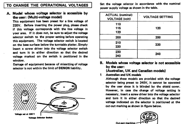 DP60L Voltage Setting