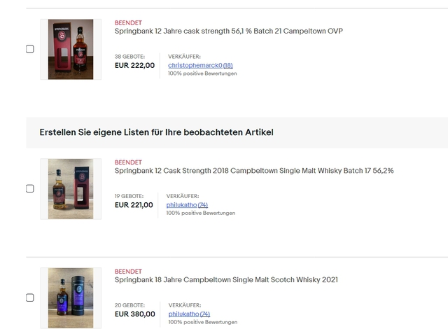 Ebay Verkäufe 27 03 2022 1