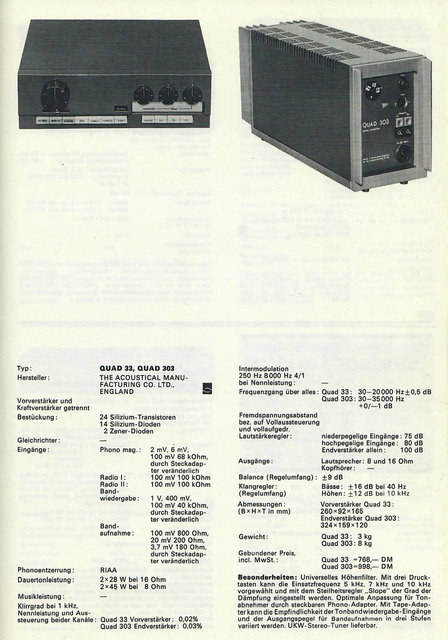 Quad 33 303 Daten