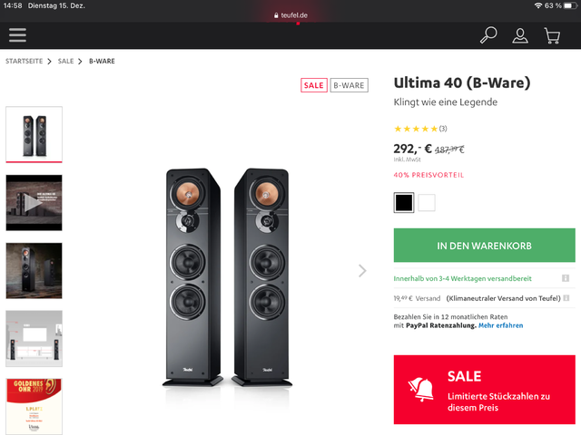Teufel B-Ware Angebot 