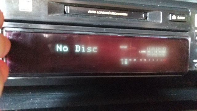 Sony minidisk deck mds je520 display bad display