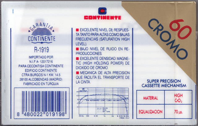 Continente Cromo 60 (Rückseite)