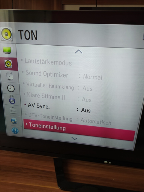 LG Sound Einstellungen