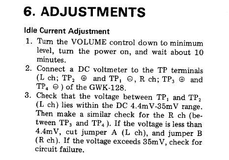 Adjustements