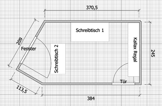 Grundriss Büro