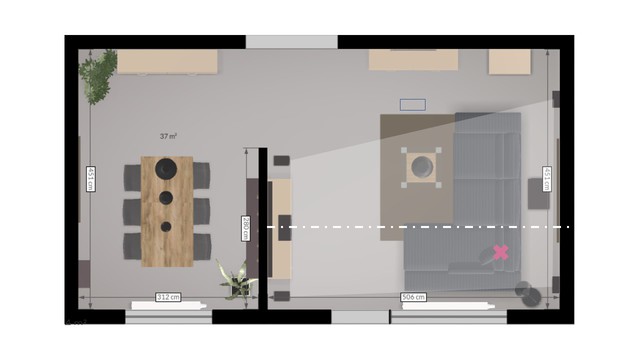 Wohnzimmer-Layout