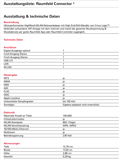 RC 2 Daten