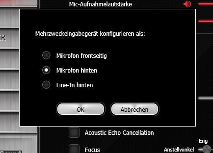 SB Z Mic Eingangsauswahl