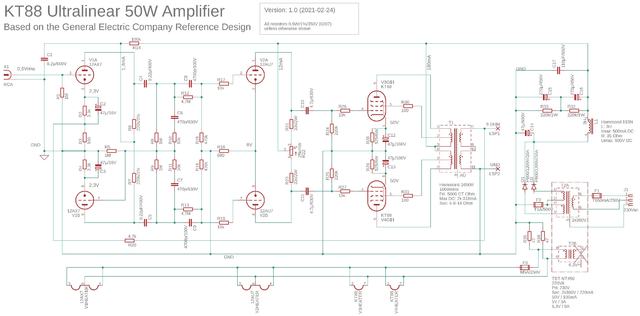 GEC KT88 UL Schaltplan