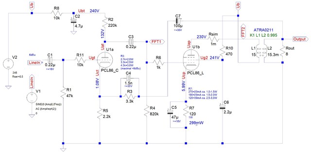 PCL86 1W Endstufe