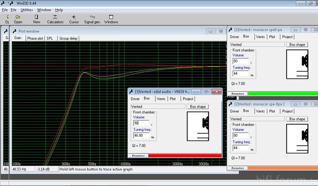 Doppel 8" Simulationen - Ziel 40Hz