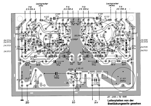 Wega3200 Bestueckung Endstufe