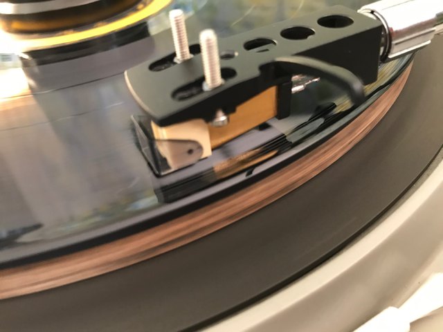 Ortofon M15 E Super Auf Unserem Transferplattenspieler Mit LP