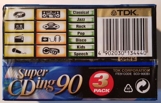 TDK Super CDing 3-er