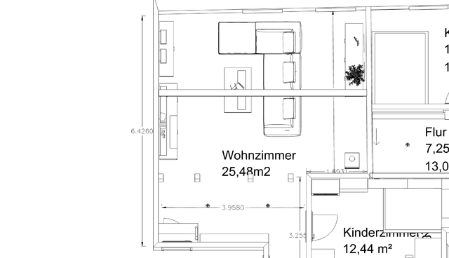 Raumplan Wohnzimmer