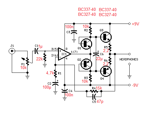 Kopfhörerverstärker Bc337 Bc327 Nach Revox