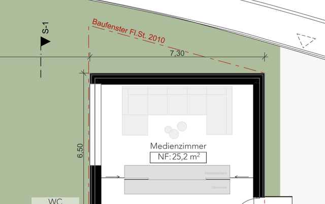 Grundriss Medienraum