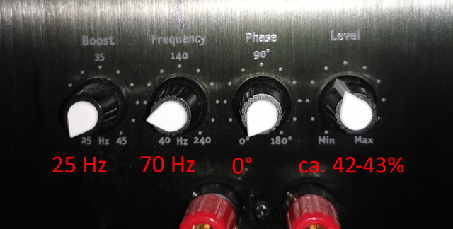 Einstellung Am Subwoofer