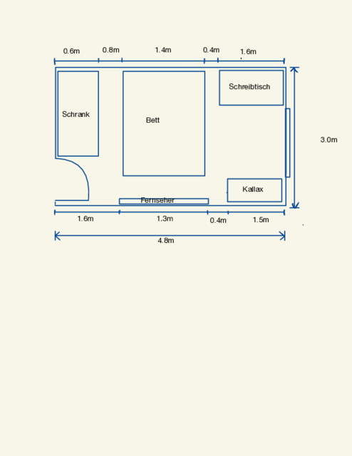 Grundriss Zimmer