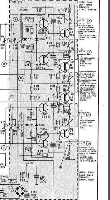 Grundig HF 500 Schaltplan Treiber