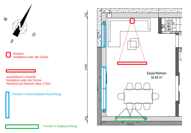 Grundriss / Positionierung