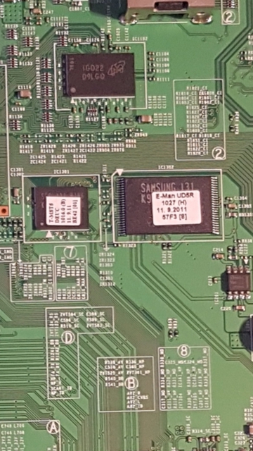 Board UE32D5700 ICs Bootloop