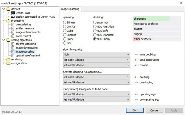 Madvr Scalingalgorithms Imageupscaling