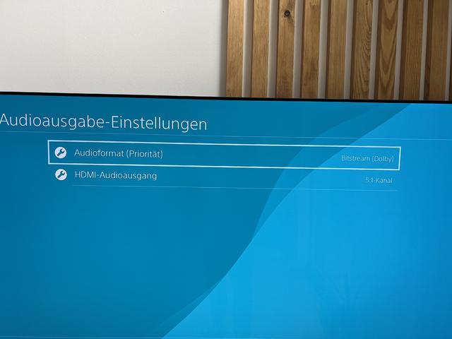 PS4 Audioausgabe-Einstellungen