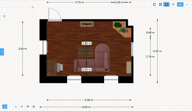 (Floorplanner) Wohnzimmer