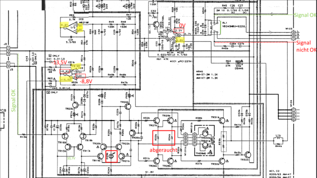 AKAI AM-47 Schaltplan Ausschnitt