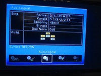 Media Portal (Win) bei DTS-HD Tonspur