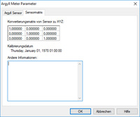 Argyll Meter Parameter - Sensormatrix