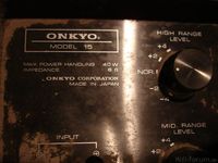 Onkyo Model 15 - Anschlussfeld