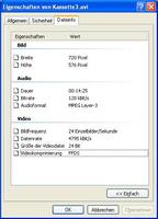 Dateiinfo nach VLC Konvertierung