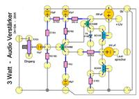 3 W Verstrker Massefhrung