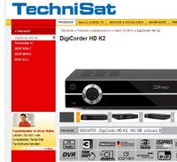 Technisat-Homepage (Ausschnitt)