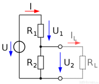 Belasteter Spannungsteiler