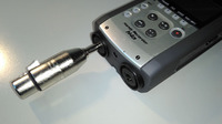 XLR-Klinke-Adapter am Zoom H4n