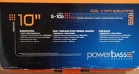 Powerbass S-10D Dual 4 Ohm Subwoofer
