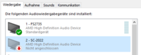 Windows Sound Einstellungen